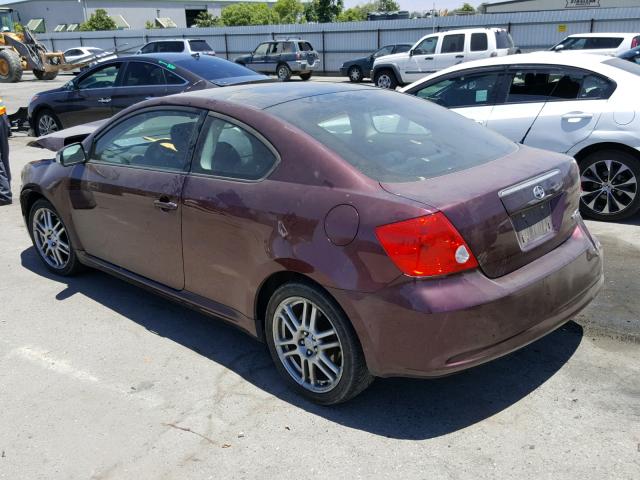 JTKDE177X60142885 - 2006 TOYOTA SCION TC MAROON photo 3