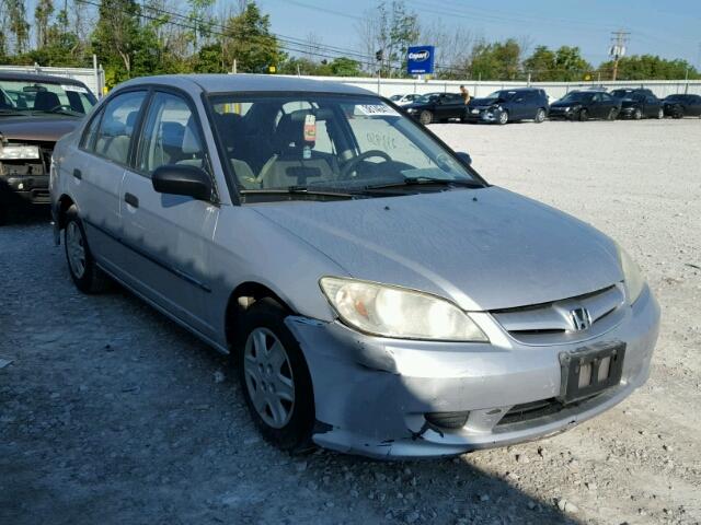 2HGES16355H567283 - 2005 HONDA CIVIC DX V SILVER photo 1