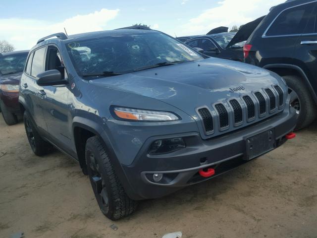 1C4PJMBS5FW752347 - 2015 JEEP CHEROKEE T GRAY photo 1