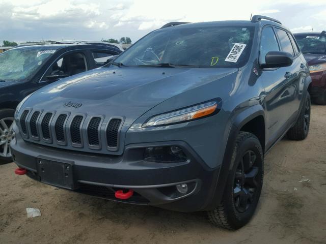 1C4PJMBS5FW752347 - 2015 JEEP CHEROKEE T GRAY photo 2