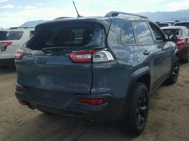 1C4PJMBS5FW752347 - 2015 JEEP CHEROKEE T GRAY photo 4