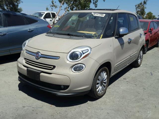 ZFBCFACH9FZ036635 - 2015 FIAT 500L LOUNG BEIGE photo 2