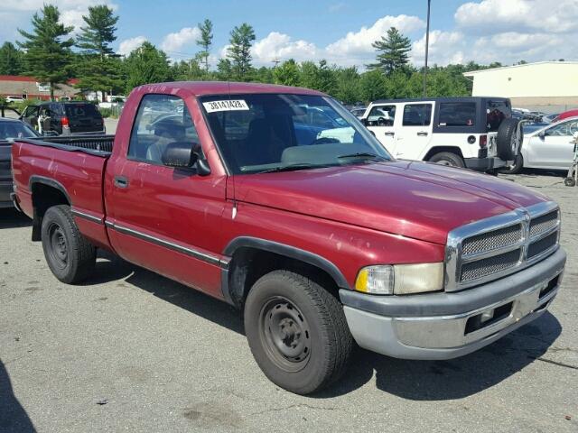 3B7HC16X7RM564534 - 1994 DODGE RAM 1500 BURGUNDY photo 1