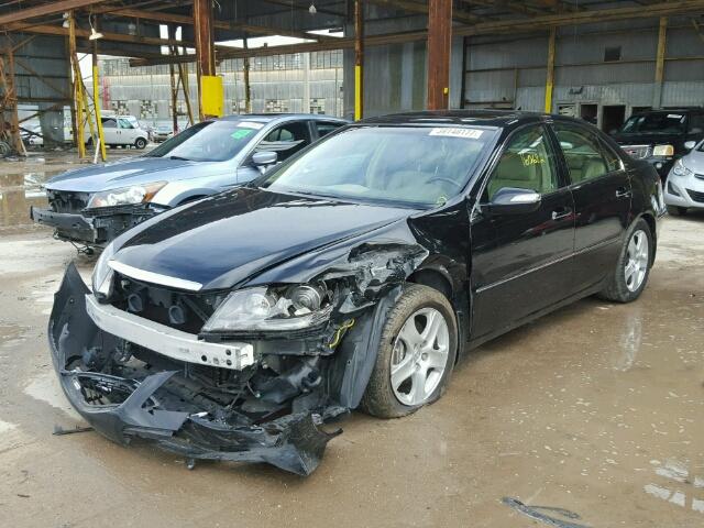 JH4KB16556C000397 - 2006 ACURA RL BLACK photo 2