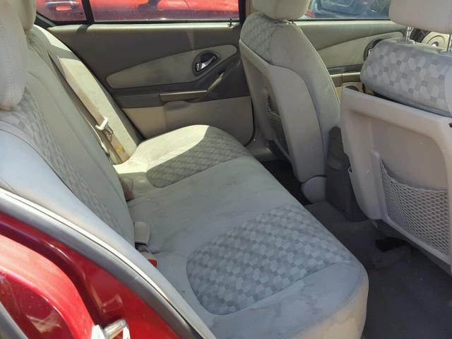 1G1ZT54895F154599 - 2005 CHEVROLET MALIBU LS 红色 照片 6