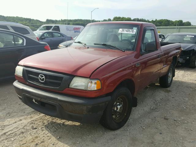 4F4YR12D23TM22229 - 2003 MAZDA B2300 RED photo 2