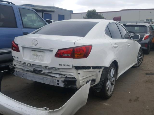 JTHBE262565007874 - 2006 LEXUS IS 350 WHITE photo 4