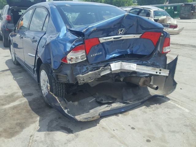 19XFA1F39BE032180 - 2011 HONDA CIVIC VP BLUE photo 9