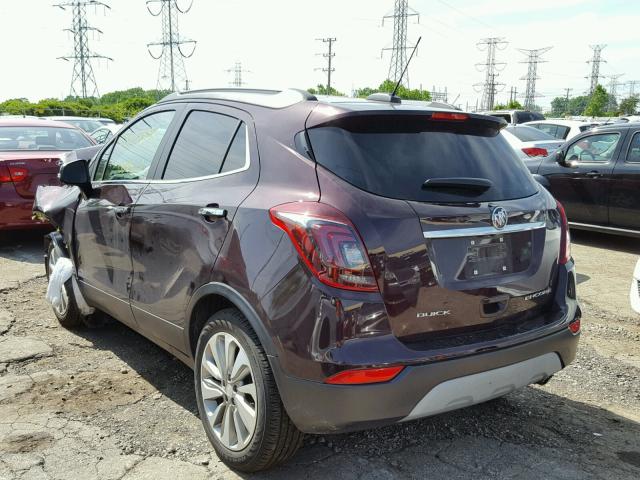 KL4CJASB6HB125934 - 2017 BUICK ENCORE PRE BURGUNDY photo 3