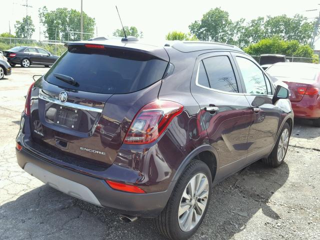 KL4CJASB6HB125934 - 2017 BUICK ENCORE PRE BURGUNDY photo 4