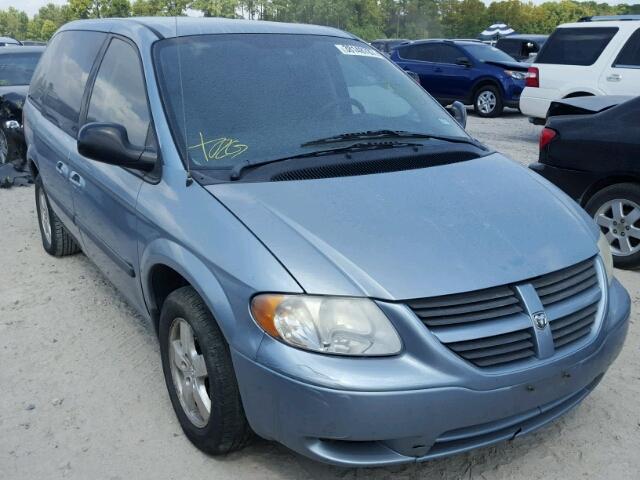 1D4GP45R85B419771 - 2005 DODGE CARAVAN SX BLUE photo 1