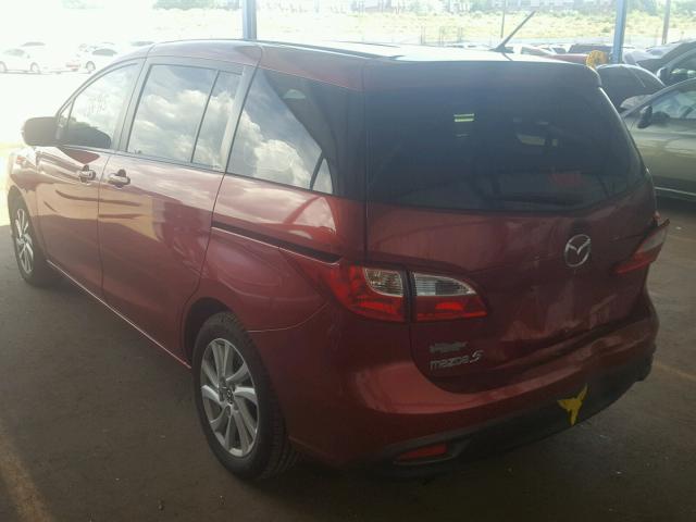 JM1CW2BL7D0156170 - 2013 MAZDA 5 RED photo 3