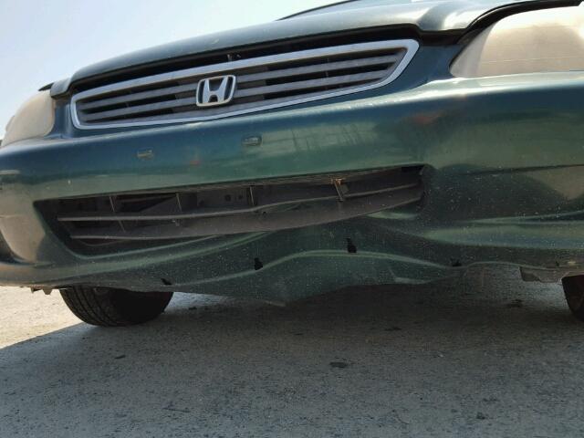 1HGEJ6521YL069436 - 2000 HONDA CIVIC DX GREEN photo 10