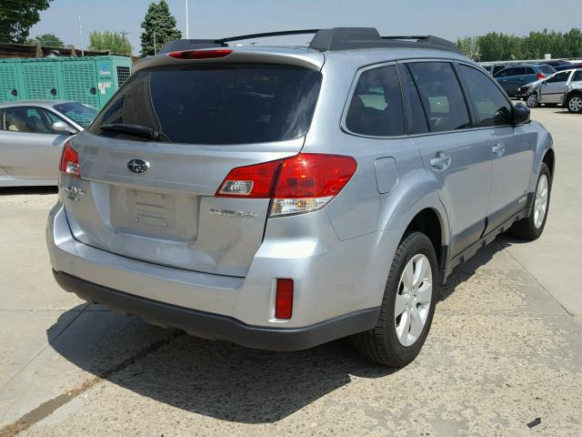 4S4BRCBC6C3302429 - 2012 SUBARU OUTBACK 2. SILVER photo 4