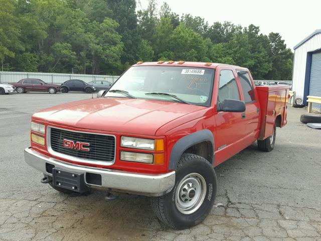 1GDHK33F1YF504866 - 2000 GMC SIERRA K35 RED photo 2