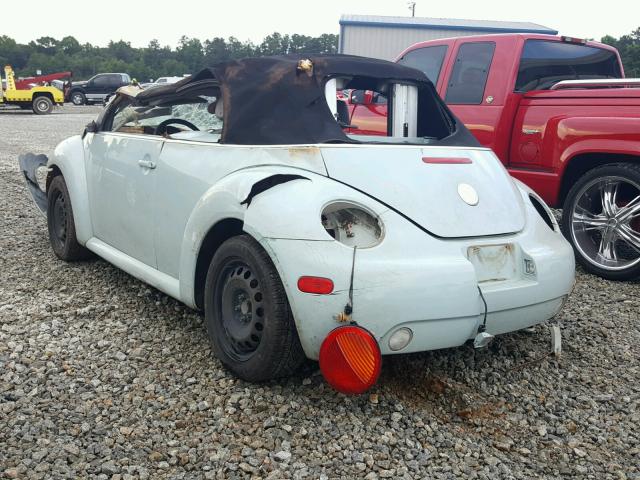 3VWBM31Y14M338946 - 2004 VOLKSWAGEN NEW BEETLE 蓝色 照片 3