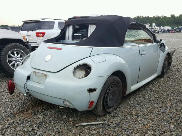 3VWBM31Y14M338946 - 2004 VOLKSWAGEN NEW BEETLE 蓝色 照片 4