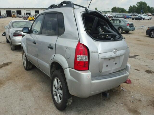 KM8JM12B89U971522 - 2009 HYUNDAI TUCSON GLS SILVER photo 3