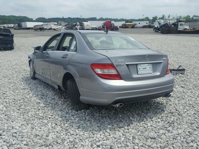 WDDGF8BB9AR121865 - 2010 MERCEDES-BENZ C 300 4MAT GRAY photo 3