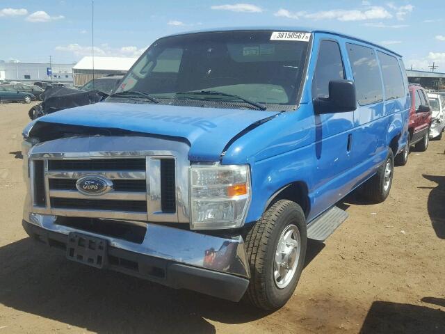 1FBSS31L78DB31397 - 2008 FORD ECONOLINE BLUE photo 2