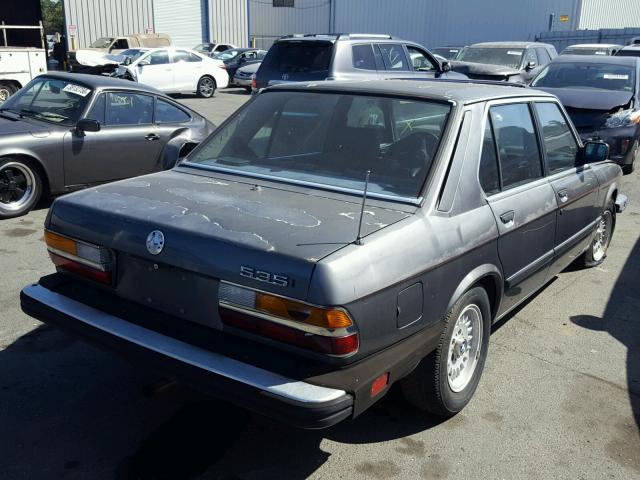 WBADC740XF0651914 - 1985 BMW 535 I GRAY photo 4