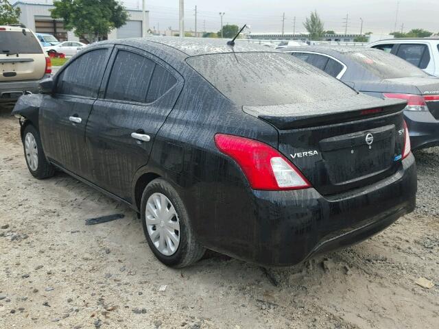 3N1CN7AP6GL812888 - 2016 NISSAN VERSA S BLACK photo 3