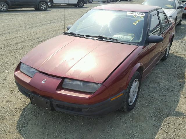 1G8ZG5595RZ139776 - 1994 SATURN SL1 RED photo 2