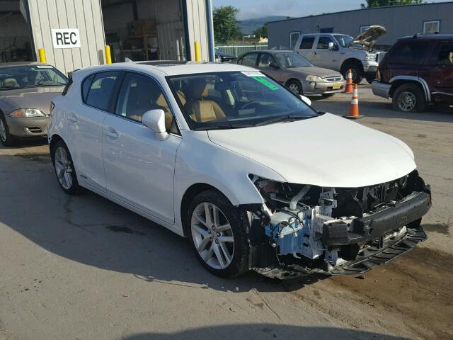 JTHKD5BH4E2203366 - 2014 LEXUS CT 200 WHITE photo 1