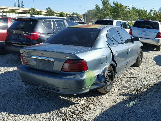 4A3AA46GXYE083932 - 2000 MITSUBISHI GALANT ES GREEN photo 4