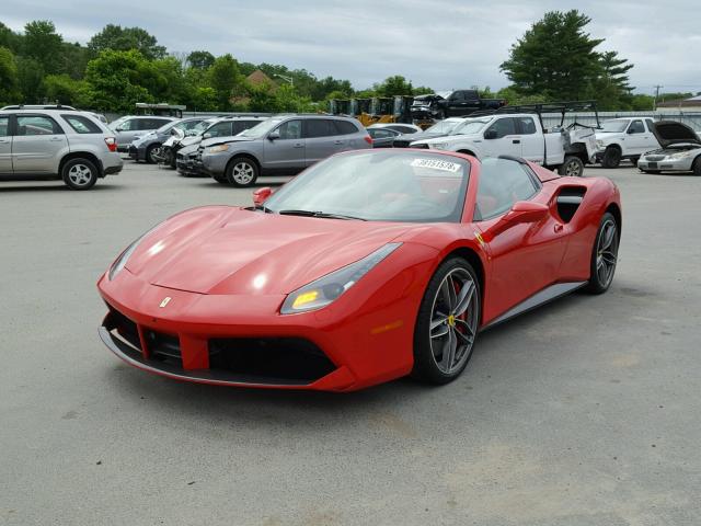 ZFF80AMA3H0226011 - 2017 FERRARI 488 SPIDER RED photo 2