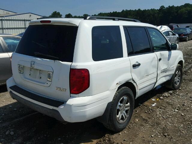 5FNYF18525B040760 - 2005 HONDA PILOT WHITE photo 4