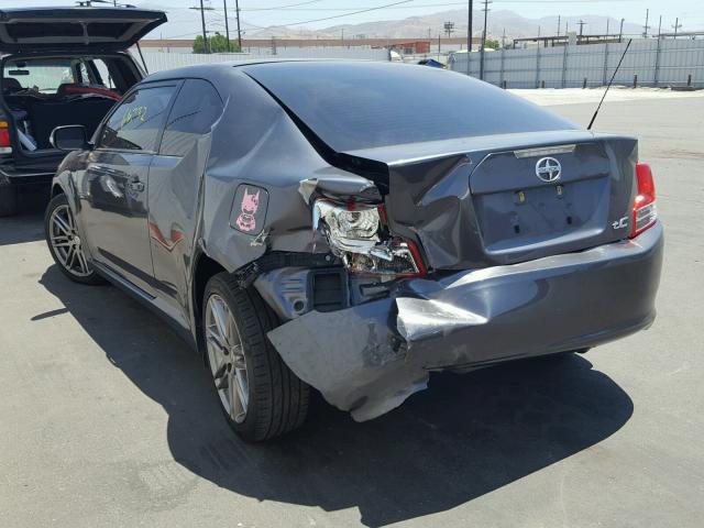 JTKJF5C71D3058026 - 2013 TOYOTA SCION TC 灰色 照片 3