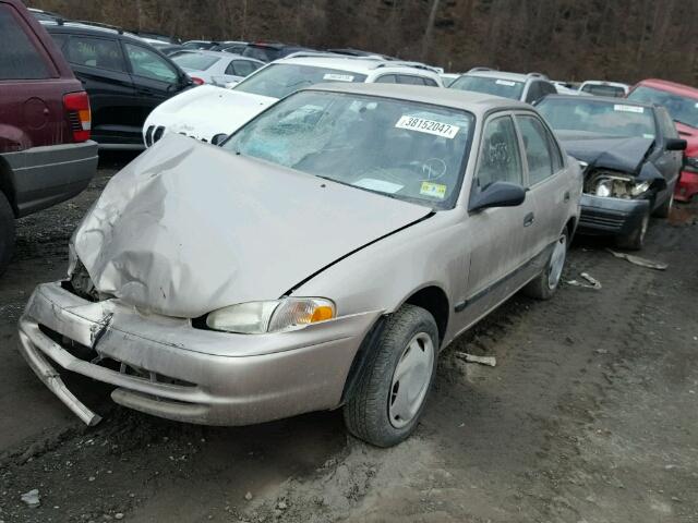 1Y1SK52812Z412926 - 2002 CHEVROLET GEO PRIZM 金色 照片 2