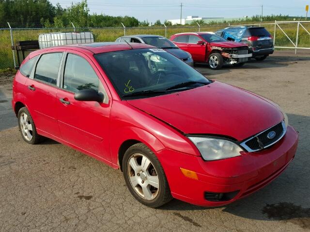 1FAFP37NX7W337863 - 2007 FORD FOCUS ZX5 RED photo 1