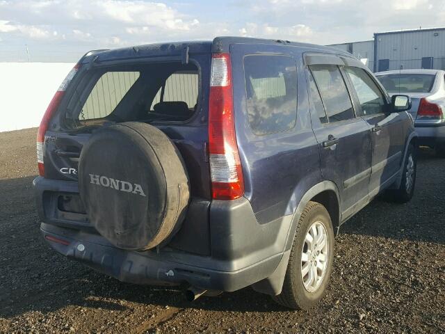 JHLRD68886C020659 - 2006 HONDA CR-V EX BLUE photo 4