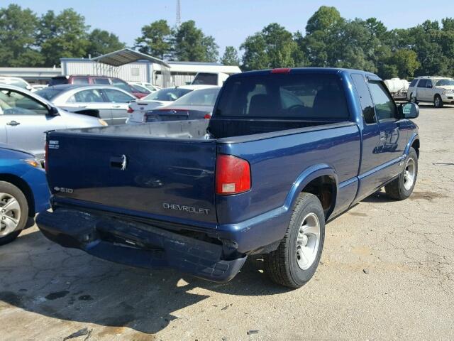 1GCCS1948X8150078 - 1999 CHEVROLET S TRUCK BLUE photo 4