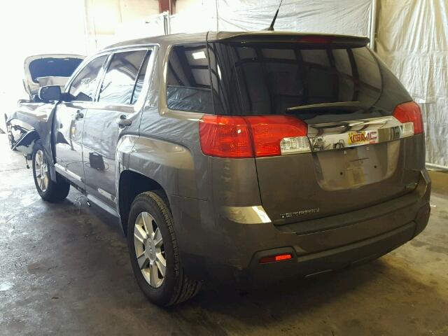 2GKALMEK6C6260965 - 2012 GMC TERRAIN GRAY photo 3