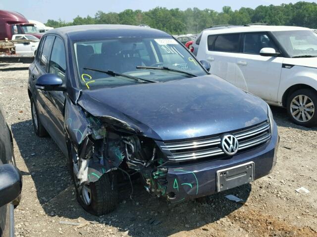 WVGAV7AX0CW577635 - 2012 VOLKSWAGEN TIGUAN S BLUE photo 1