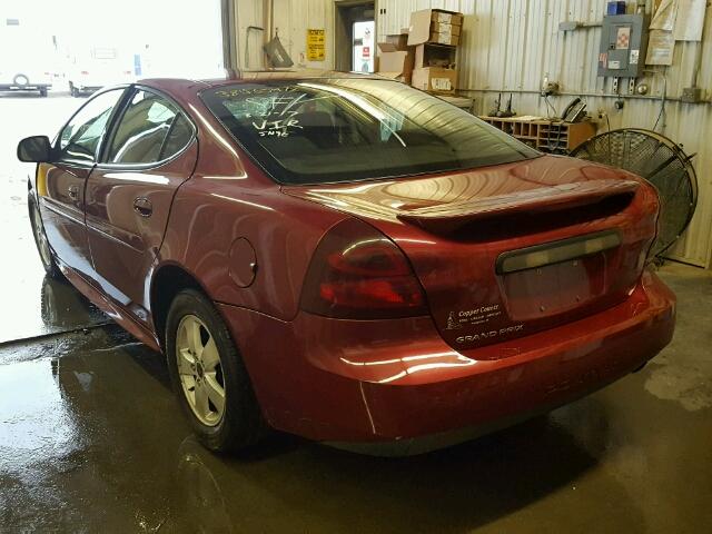 2G2WP552261120722 - 2006 PONTIAC GRAND PRIX MAROON photo 3