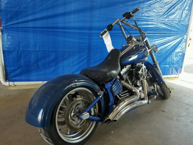 1HD1JK5159Y050369 - 2009 HARLEY-DAVIDSON FXCWC BLUE photo 4