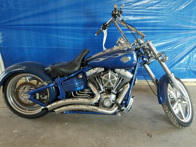 1HD1JK5159Y050369 - 2009 HARLEY-DAVIDSON FXCWC BLUE photo 9