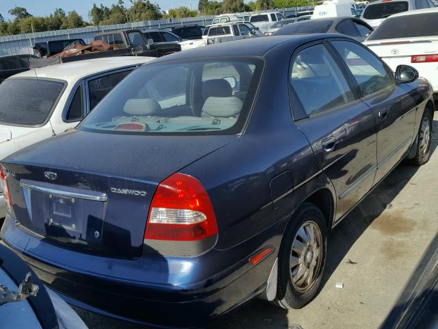 KLAJB52Z51K647031 - 2001 DAEWOO NUBIRA CDX 蓝色 照片 4
