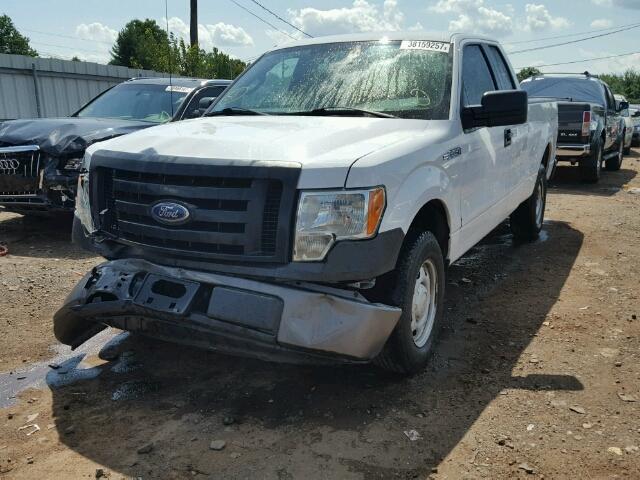 1FTEX1CM3BFB17917 - 2011 FORD F150 SUPER WHITE photo 2