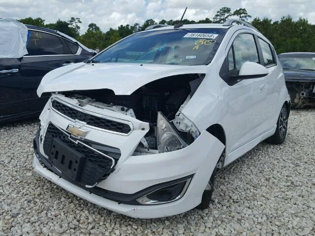 KL8CF6S91DC510512 - 2013 CHEVROLET SPARK 2LT WHITE photo 2