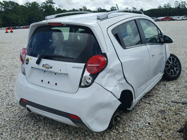 KL8CF6S91DC510512 - 2013 CHEVROLET SPARK 2LT WHITE photo 4