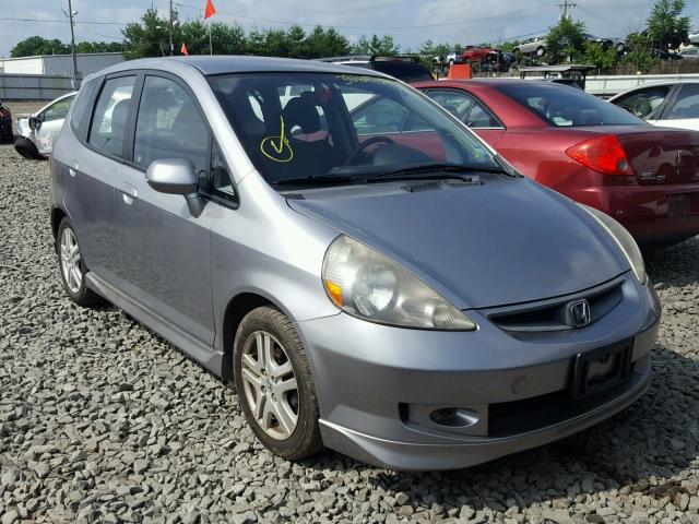 JHMGD37667S051191 - 2007 HONDA FIT S GRAY photo 1