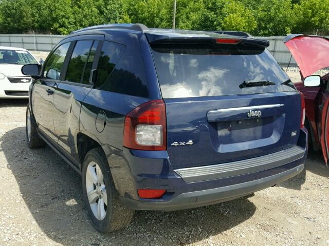 1C4NJDBB7ED504599 - 2014 JEEP COMPASS SP BLUE photo 3