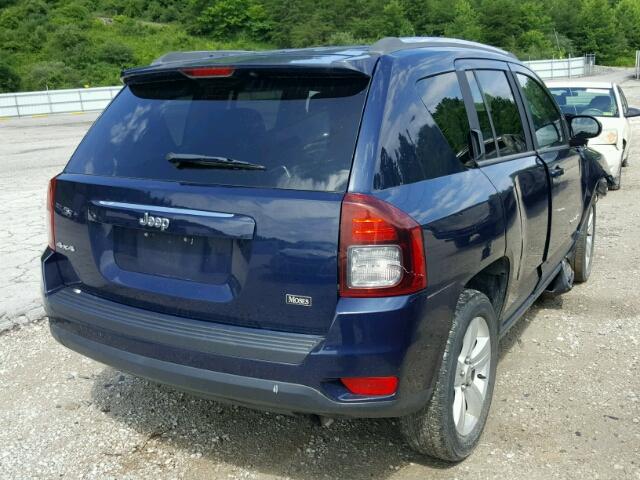 1C4NJDBB7ED504599 - 2014 JEEP COMPASS SP BLUE photo 4