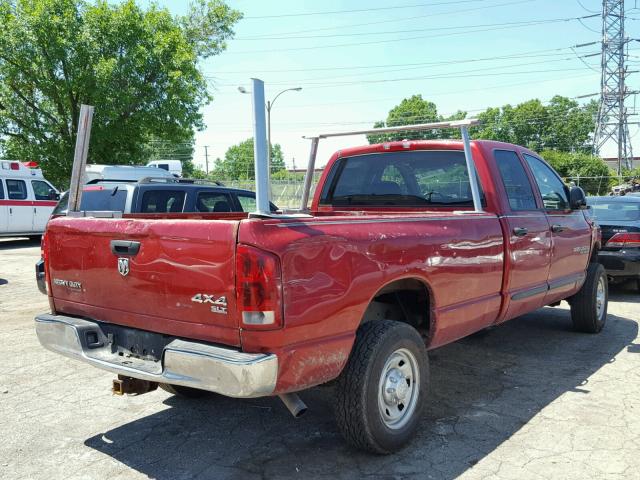 1D7KS28D36J241534 - 2006 DODGE RAM 2500 S RED photo 4
