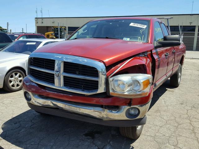 1D7KS28D36J241534 - 2006 DODGE RAM 2500 S RED photo 9